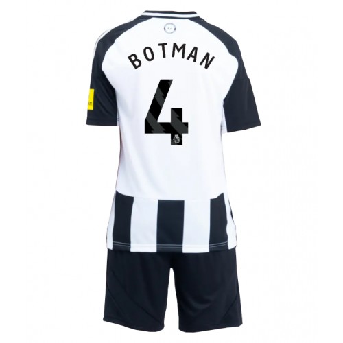 Dětský fotbalový dres Newcastle United Sven Botman #4 2024-25 Domácí Krátký Rukáv (+ trenýrky)